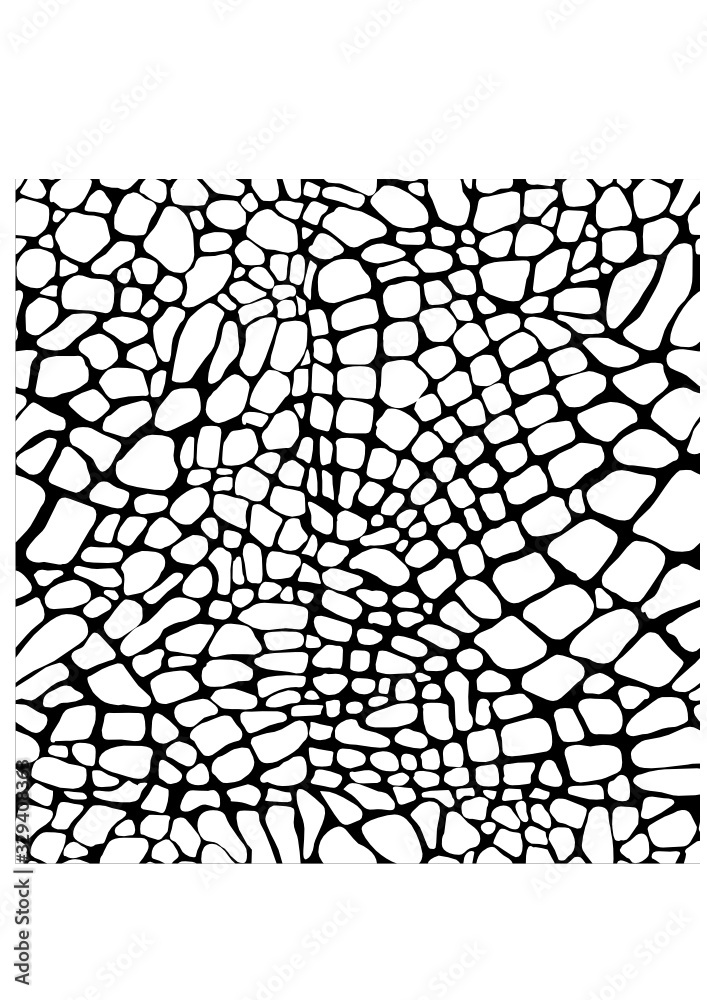 Animal print background. Reptile skin seamless pattern. Stock Vector ...