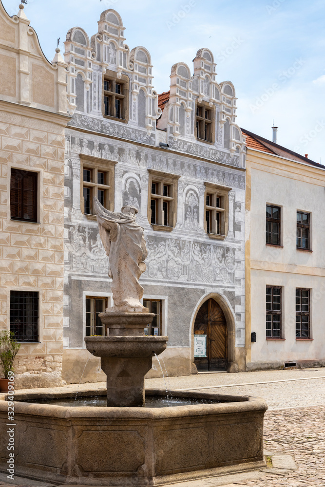 Olad town Slavonice in Czech Republic