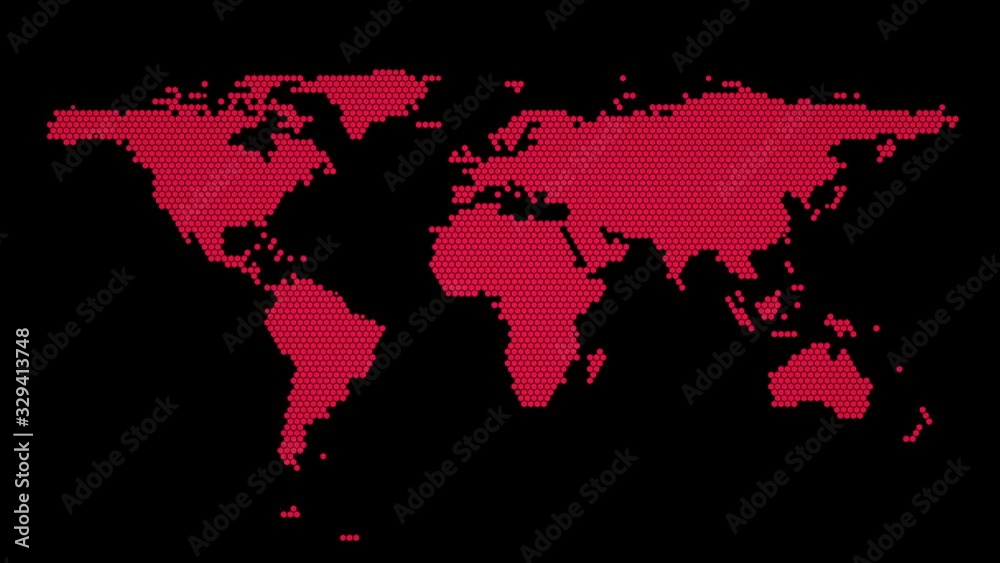 Coronavirus spreading across world map Coronavirus spreading across world map