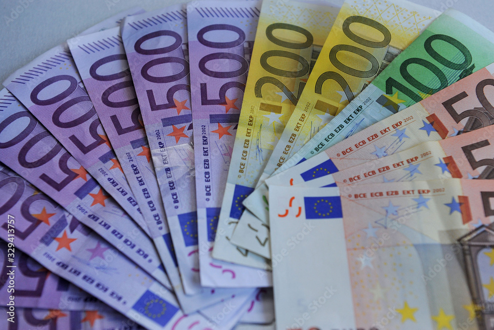 Euros - Money - euro cash background. Euro Money Banknotes Euros - Money - euro cash background. Euro Money Banknotes