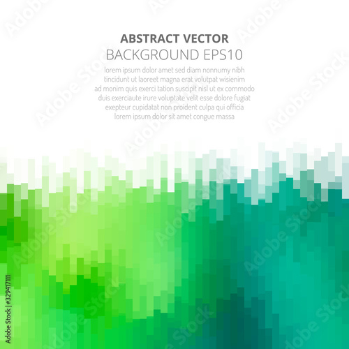 Abstract background with a bright and fresh geometric pattern. Many shades of green.