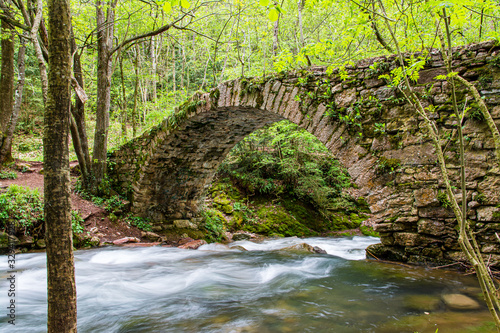 Canvas Print Castellar de N'Hug in Catalonia, Spain.