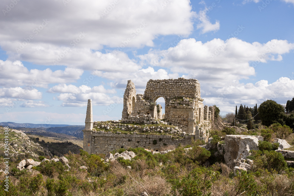 Ruins of an old castle in Buscemi