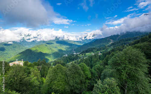 View of Caucasian mountains