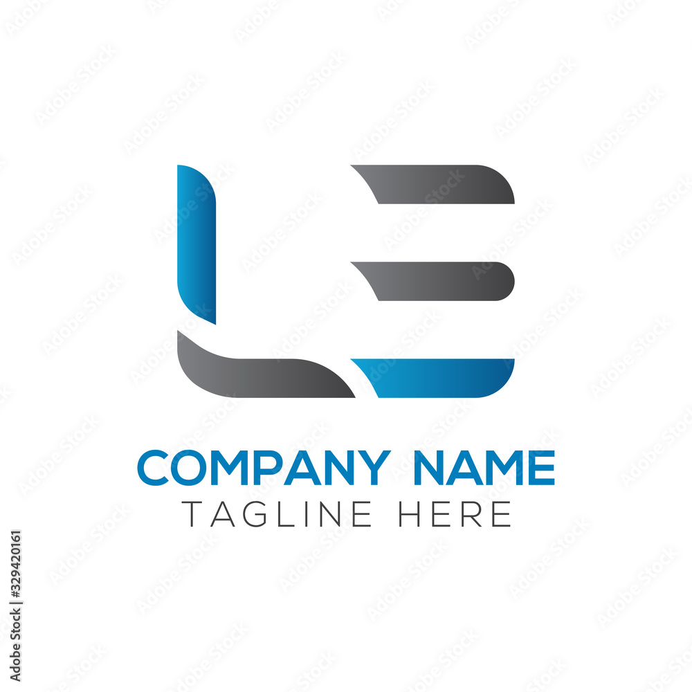 Fototapeta premium Initial LE letter Business Logo Design vector Template. Abstract Letter LE logo Design