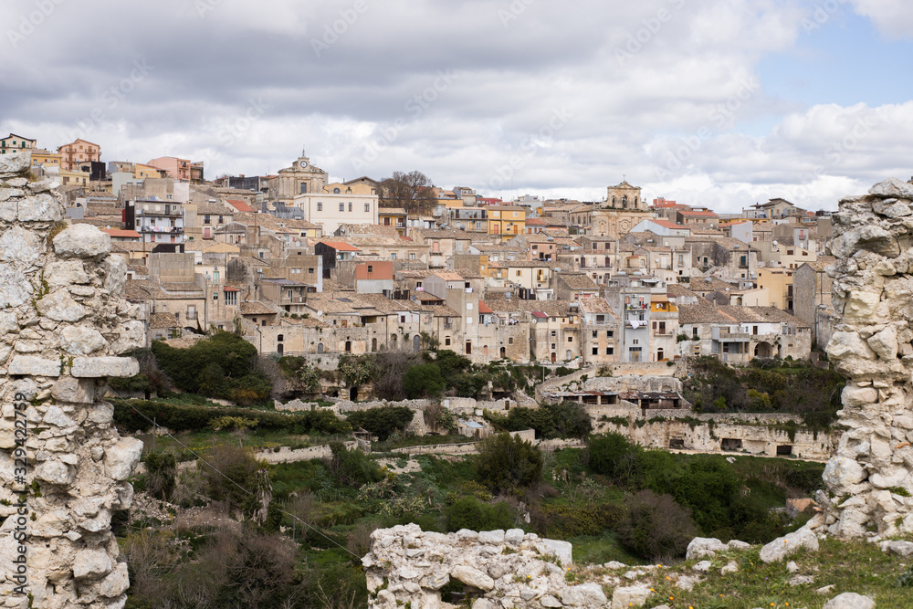 Buscemi Syracuse Sicily panorama