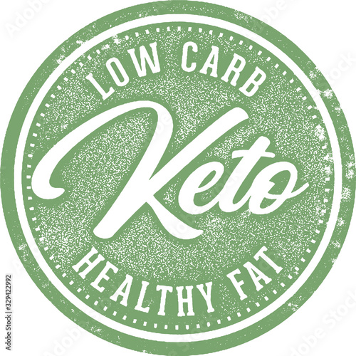 Ketogenic Keto Diet Rubber Product Stamp