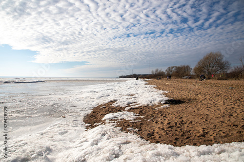 The shore of the Gulf of Finland near St. Petersburg.