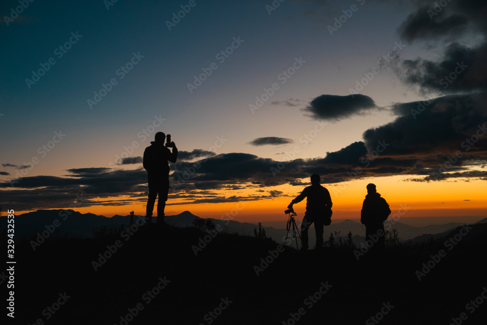 sunset photographers silhouette