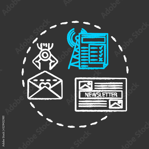 Retention chalk RGB color concept icon. Customer loyalty and trust, brand credibility idea. Audience attraction strategies. Vector isolated chalkboard illustration on black background