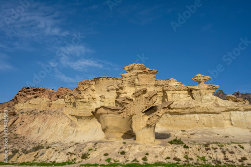 Eroded rocks on the mediterranean coast © Lucesysombras