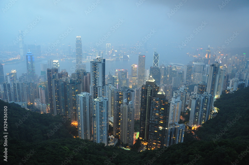 Naklejka premium Hong Kong travel