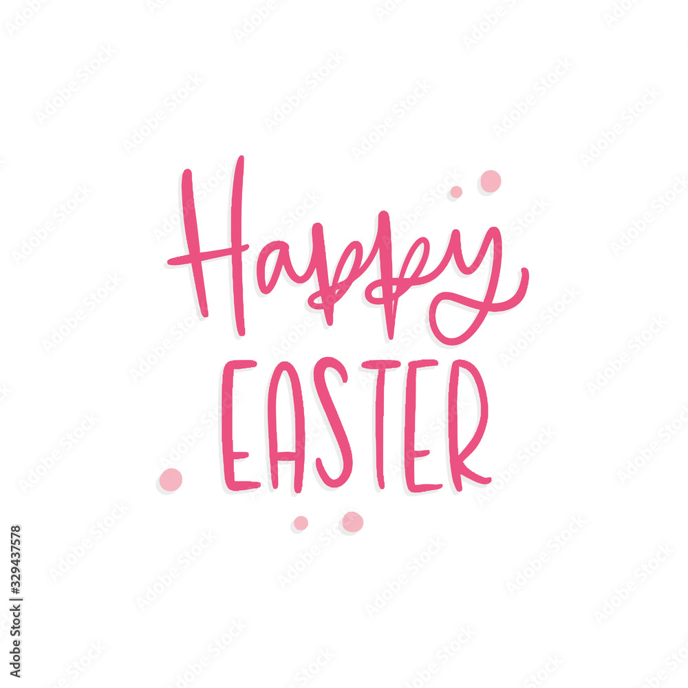 Typography of happy easter