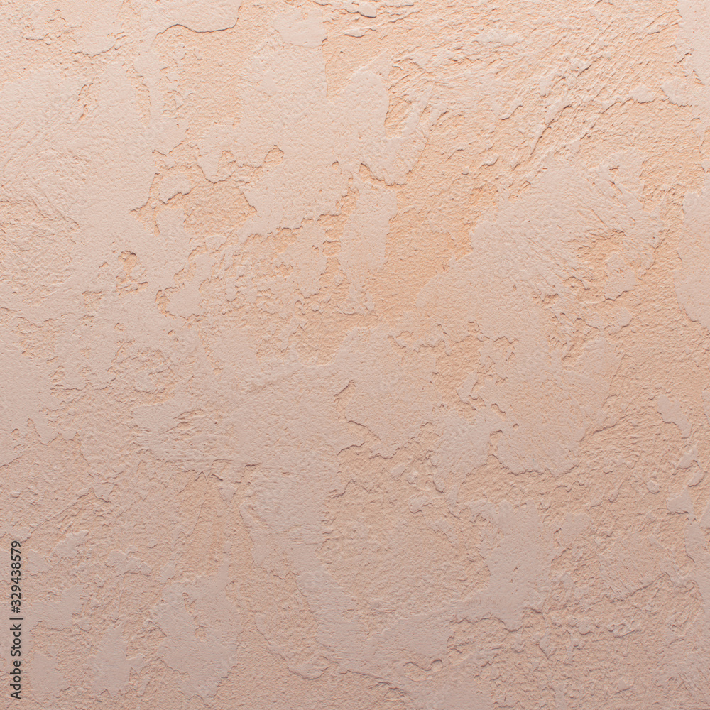 Decorative plaster texture, pink background grunge, copy space