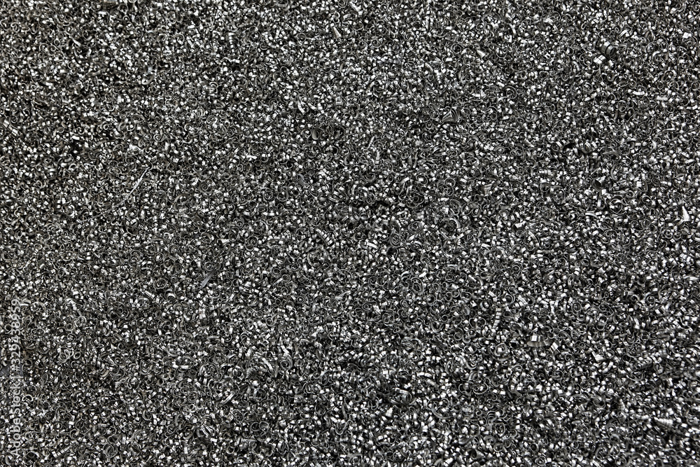 Pile of metal sawdust from cnc machining Pile of metal sawdust from cnc machining