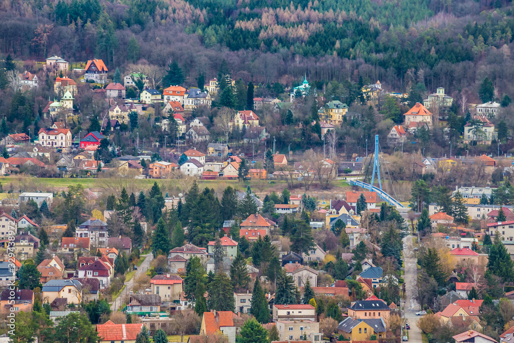 View Of Dobrichovice City In Czech Republic