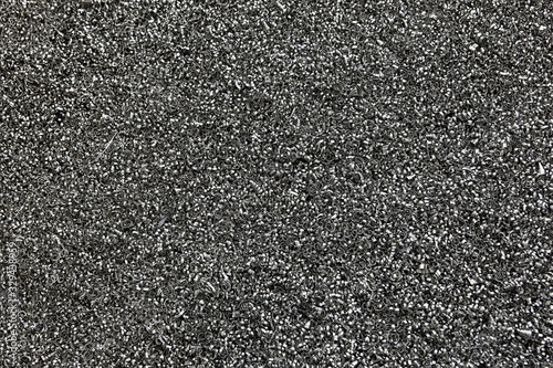 Pile of metal sawdust from cnc machining