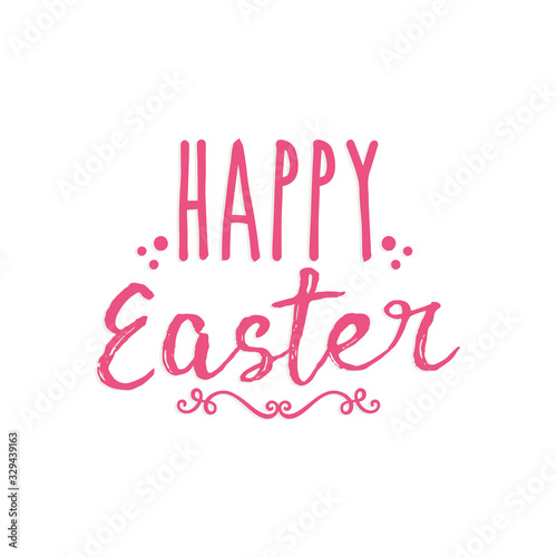 Typography of happy easter