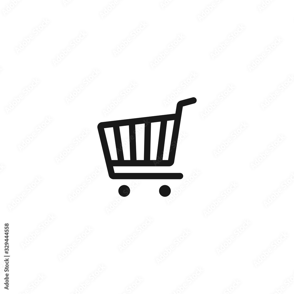 Vector shopping cart icon. Flat design best vector icon Vector shopping cart icon. Flat design best vector icon