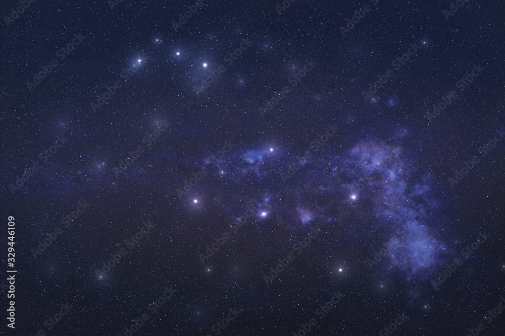 Puppis Constellation in outer space. Stern constellation stars on the night sky Elements of this image were furnished by NASA 