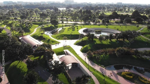 aerial view of library Virgilio Barco