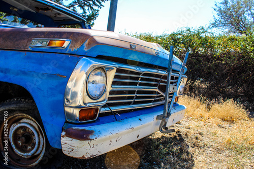 Blue vintage truck 