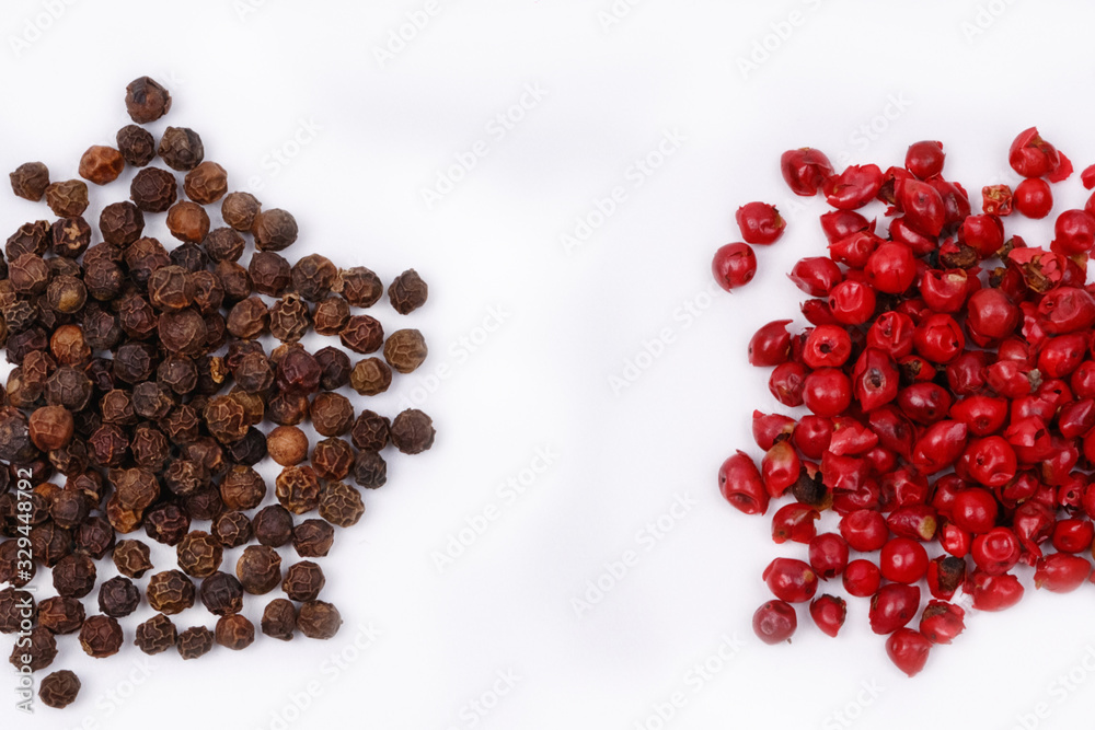 Red and black pepper Red and black pepper