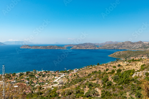 Bozburun, Marmaris Mugla / Turkey - August 26, 2018. A view from Sogut Koyu Village  photo