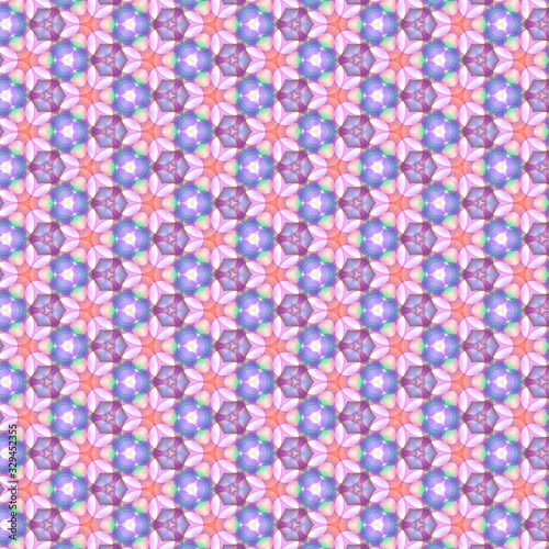 Abstract kaleidoscope background. Ornament for website, corporate style, fashion design and house interior design, as well for hand crafts and DIY. Endless texture.