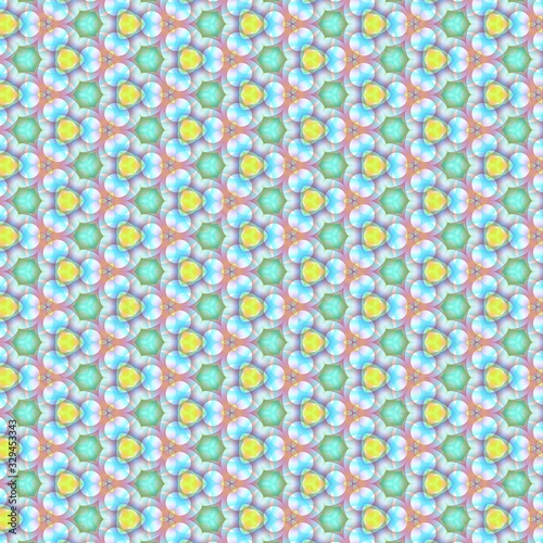 Abstract kaleidoscope background. Ornament for website, corporate style, fashion design and house interior design, as well for hand crafts and DIY. Endless texture.