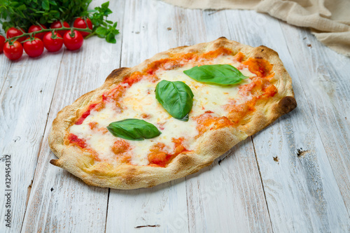 margarita pizza at the Rome dough