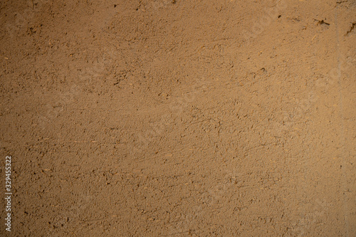 A wall made of ecologically sustainable clay plaster