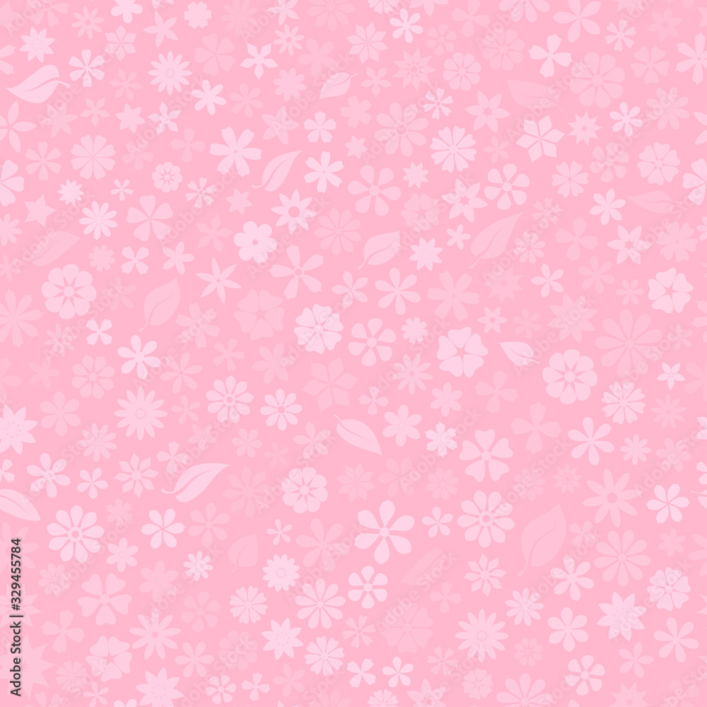 Seamless pattern with floral texture of small flowers in pink colors Seamless pattern with floral texture of small flowers in pink colors