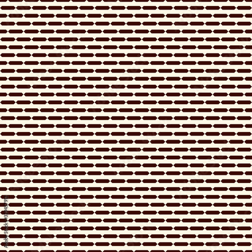 Seamless surface pattern with broken horizontal lines. Dashes motif. Repeated rectangle blocks. Hatched wallpaper.