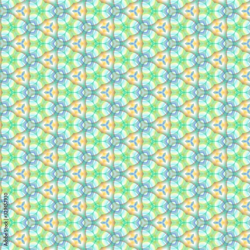 Abstract kaleidoscope background. Ornament for website, corporate style, fashion design and house interior design, as well for hand crafts and DIY. Endless texture.