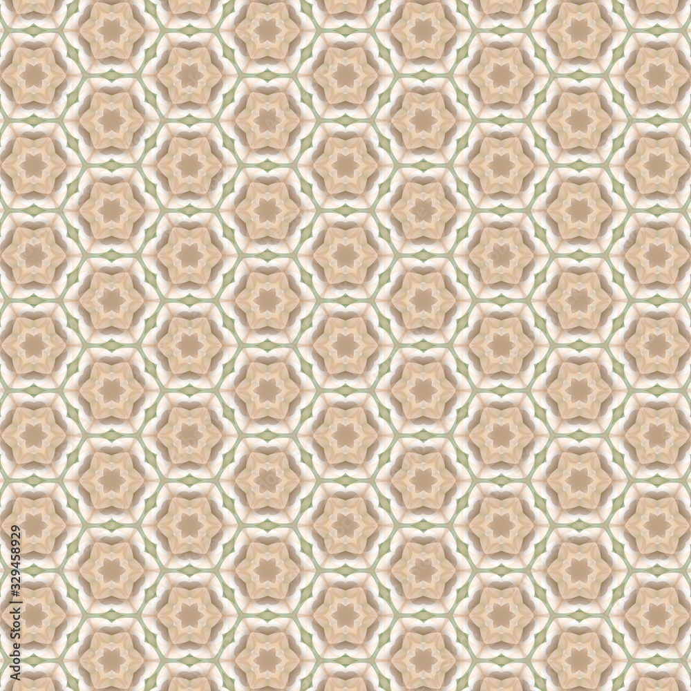 Fototapeta premium Abstract kaleidoscope background. Ornament for website, corporate style, fashion design and house interior design, as well for hand crafts and DIY. Endless texture.