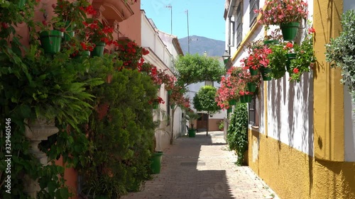 The beautiful Estepona, little and flowery town in the province of Malaga, Spain.