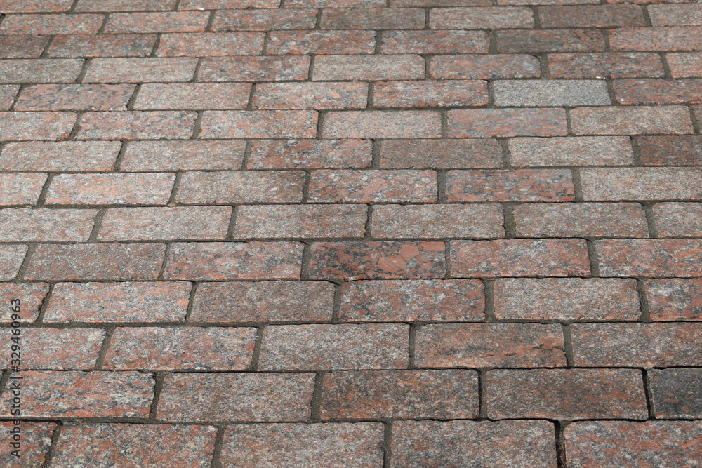 road surface background made of tiles on the square road surface background made of tiles on the square
