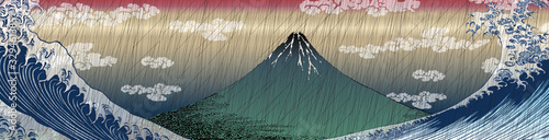 凱風快晴＆波　雨ワイドバージョン