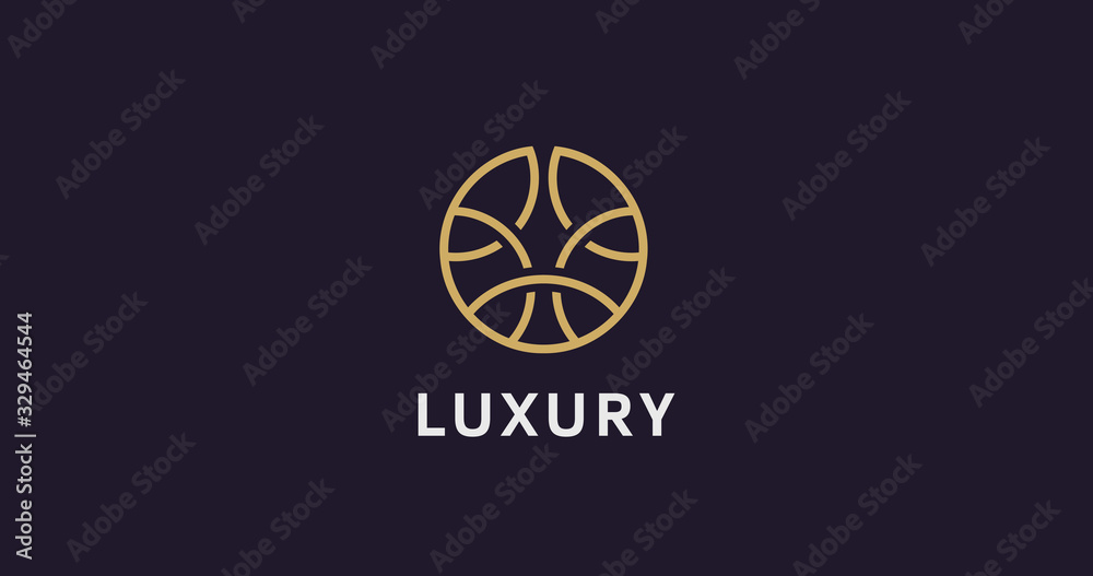 Luxury circle logo icon vector sign. Elegant ornament company logotype. Luxury circle logo icon vector sign. Elegant ornament company logotype.