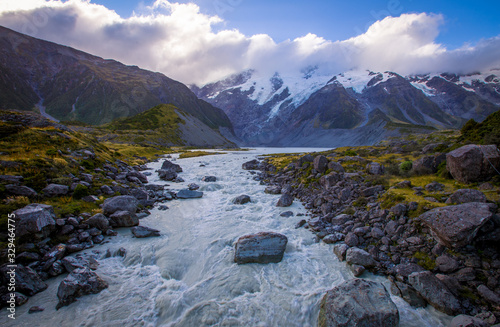 river in the hooker valley