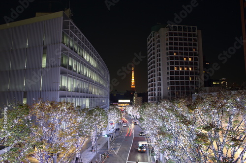 Christmas Illumination in Tokyo from Roppongi Hills  photo