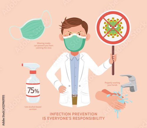 Doctor doing health promotion