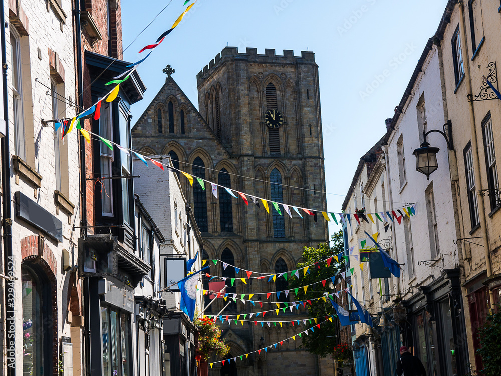 Obraz premium Ripon Cathedral in North Yorkshire has a history stretching back almost fourteen centuries 