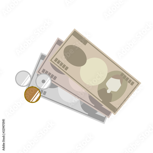 お金　お札　紙幣　小銭　貨幣　硬貨