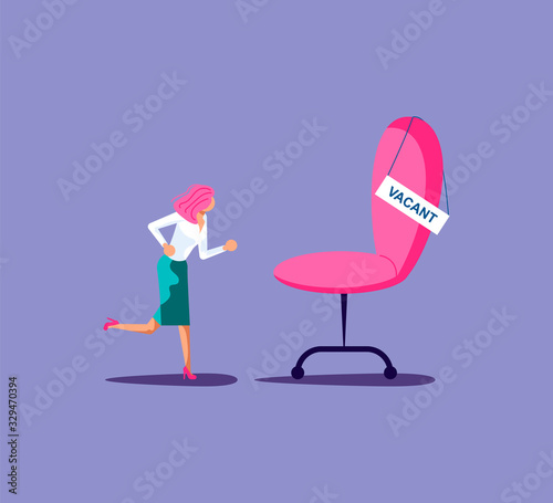 Emploee run for vacant position