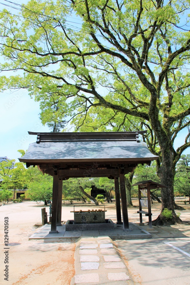 福岡市の崇福寺の手水舎