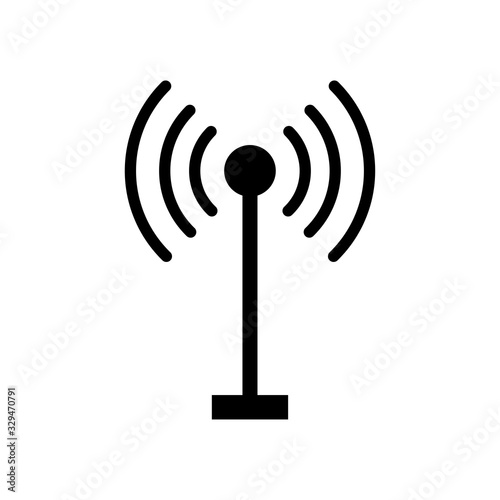 Broadcast, transmitter antenna icon