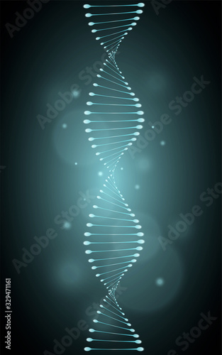 Isolated genetic helix model