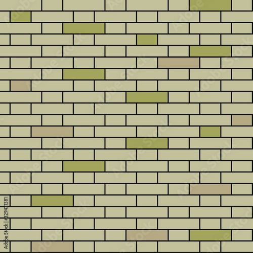Seamless Vector Brick Texture